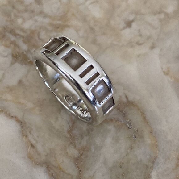 Tiffany & Co. Atlas Ring 925 Sterling Silver Vintage - Picture 2 of 8